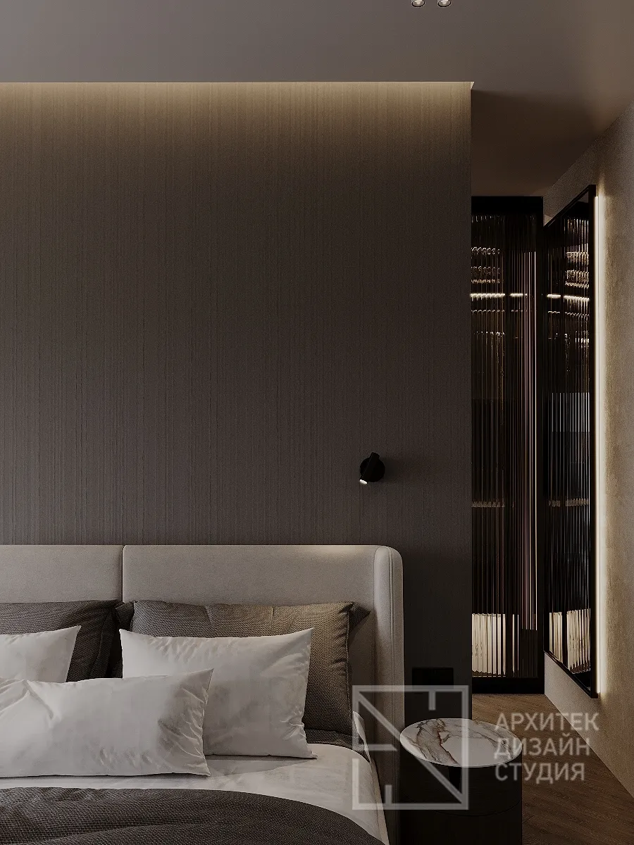 Дизайн интерьера квартиры в г. Абакан по ул. Авиаторов 1В/2 - Спальня - Фото 2